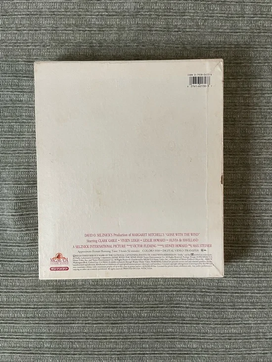 Gone w/The Wind VHS Deluxe Edition (White Cover) - Picture 5 of 5
